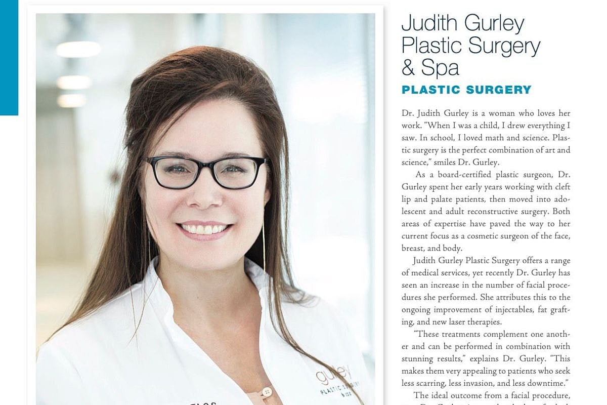 Doctor promoting plastic surgery services and expertise.