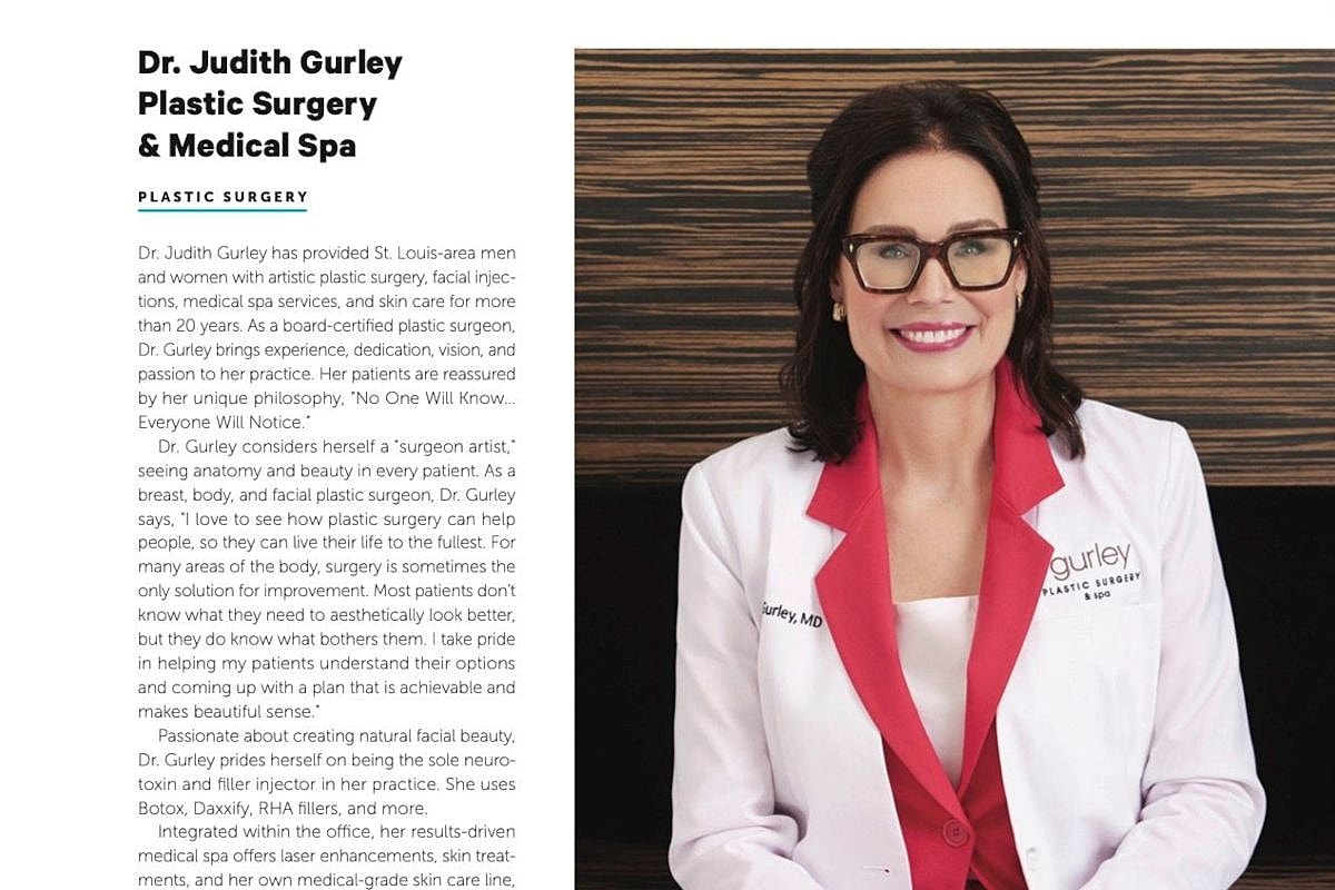 Dr. Judith Gurley, plastic surgeon and medical spa.